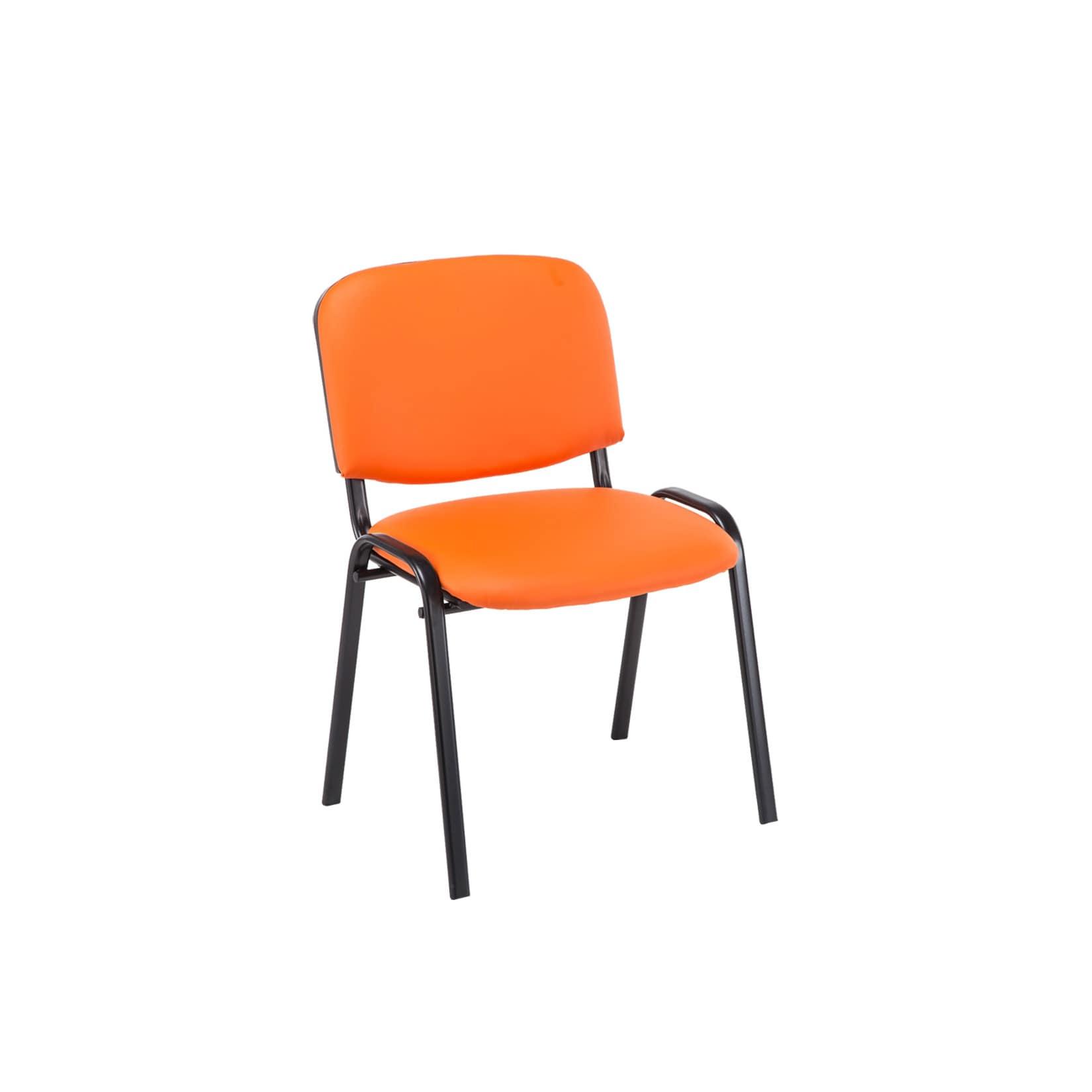 CLP Besucherstuhl Ken Kunstleder Farbe: orange