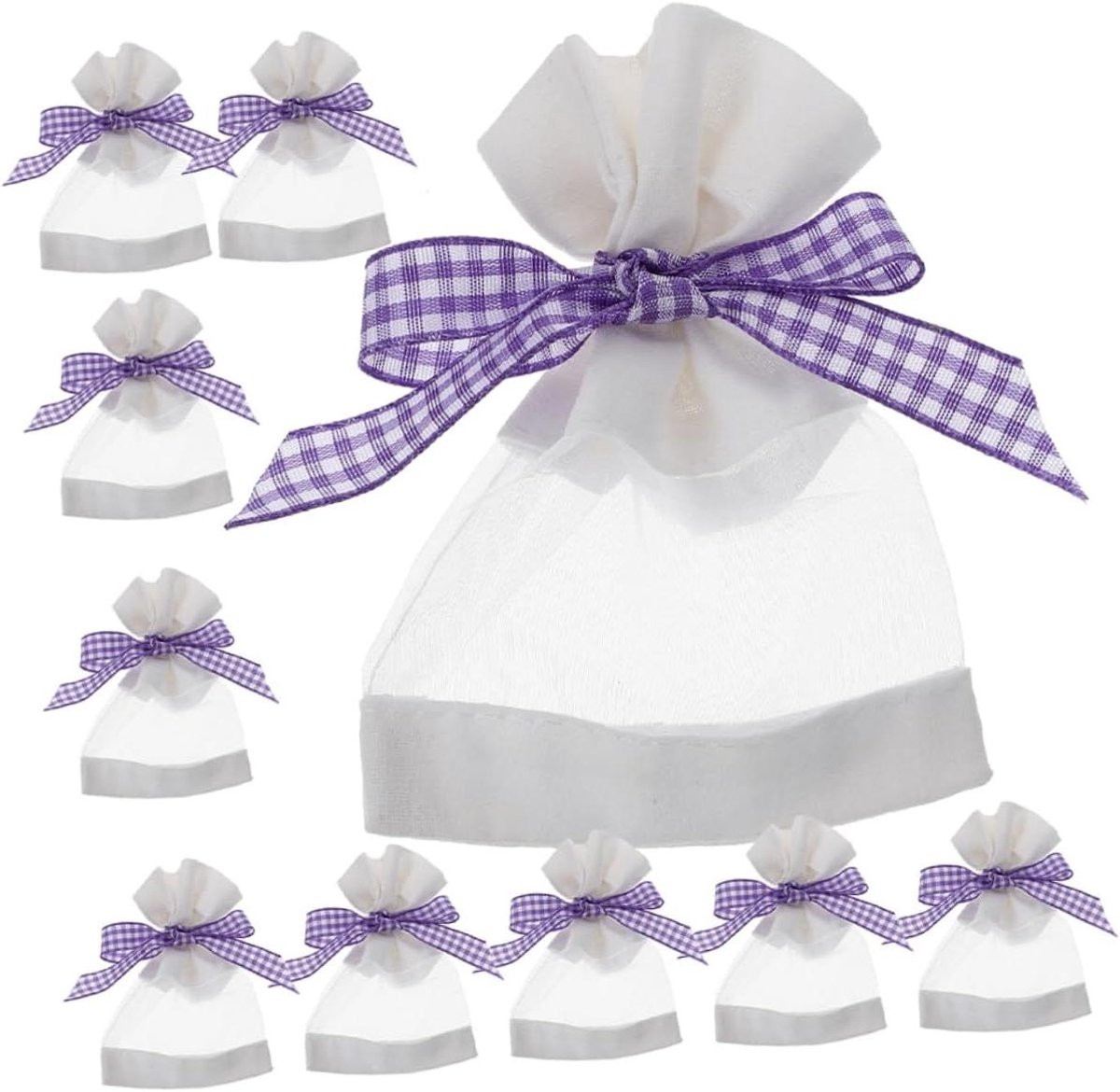 20 stuks Paarse Organza Geurzakjes voor het opfrissen van kasten