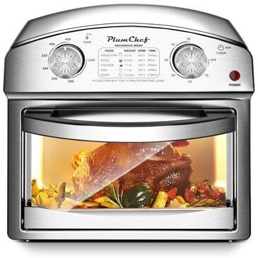 Kodotan sofa 12.5 Quart 7-in-1 Convection Toaster Oven, 1500W, Stainless Steel, with 5 Pre-Set Menus