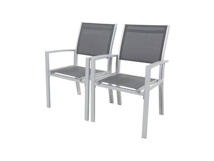 Habitat Garten Gartensessel tropic Dunkelgrau, Grau, Metall, 62x90x57 cm, Gartenmöbel, Gartensessel, Gartenstühle