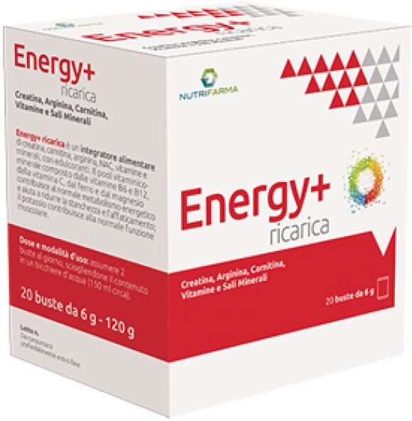 AQUA VIVA Srl Energy+ Ricarica, 20 Bustine da 6 g