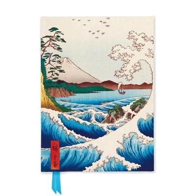 Premium Notizbuch Quartformat: Utagawa Hiroshige, Das Meer bei Satta, Nonbook von Flame Tree Publishing, Browntrout, 978-1-83562-886-7