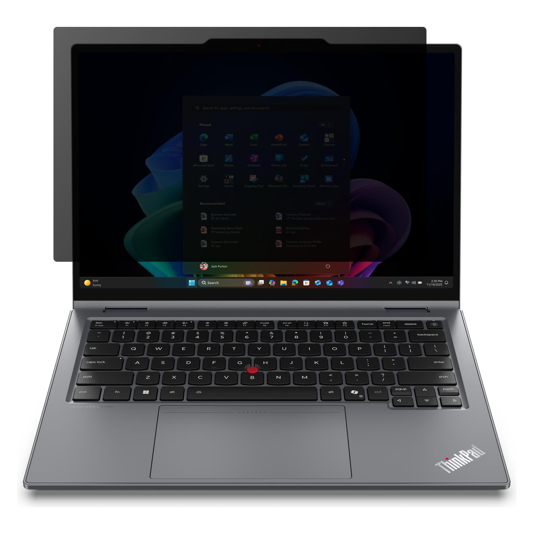 Lenovo Clarity Priv. Filter X1 (14", 16:10) (4XJ1W54323)