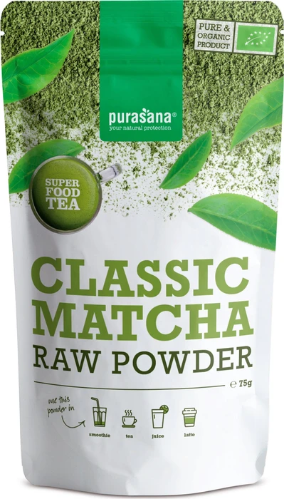 Purasana Classic Matcha Poeder Bio 75 g Pulver