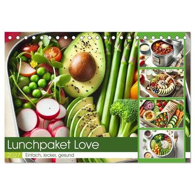 Lunchpaket Love - Einfach, lecker, gesund (Tischkalender 2027 DIN A5 quer), CALVENDO Monatskalender