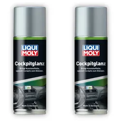 2x Pflegemittel LIQUI MOLY 1510 Cockpitglanz Kunststoffpflegemittel 200 ml