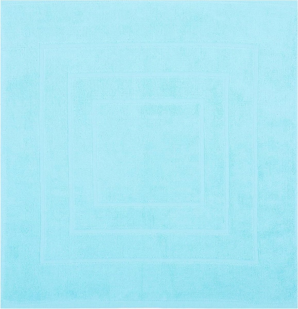 Turquoise Badmat van Katoen - Extra Dikke Douchemat - 60 x 60 cm
