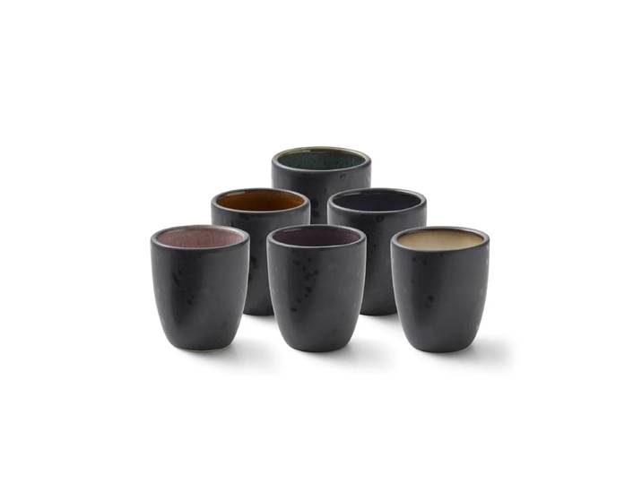 Bitz Tasses à espresso Bitz lot de 6 Noir