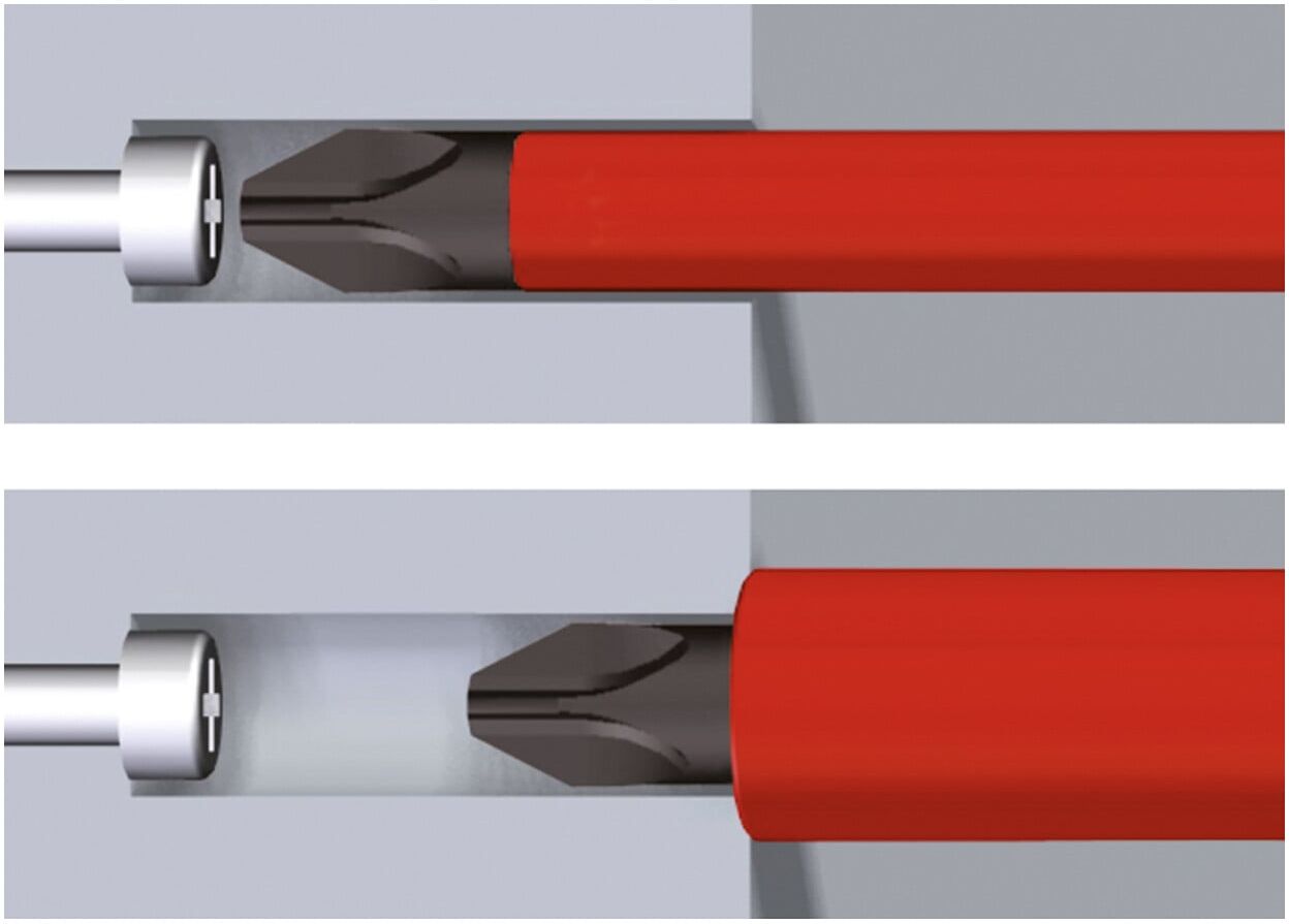 Wiha Schraubendreher mit Bit Magazin LiftUp electric Schlitz, Pozidriv, PlusMinus/Pozidriv mit 6 slimBits in Blister (41235)