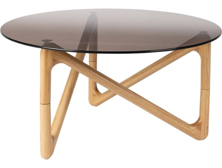 Dutchbone Naia Couchtisch Rund 80 cm Holz Natural