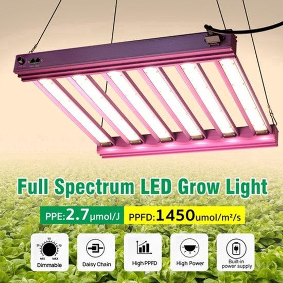 Selius LED Kweeklamp 200W Volledig Spectrum Aluminium voor Hydrocultuur Binnen