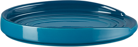 Le Creuset Reposa cuchara ovalada . Azul
