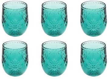 Abode Homewares Talavera Acrylic Stemless Wine Glass - 13.3 oz - Set of 6