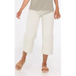 Baumwoll-Mix-Hose in creme in Größe 48 von DW-Shop, Creme, 48