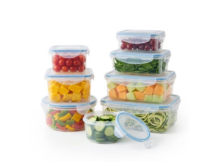 Relaxdays Frischhaltedose Set 8 Größen