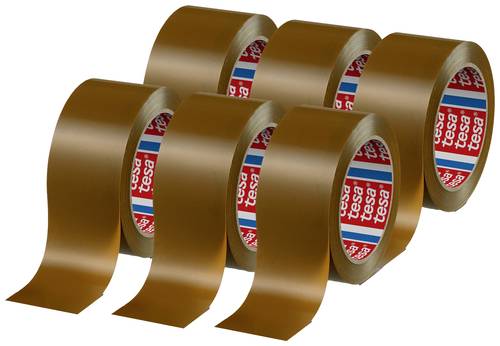 Tesa tesapack 4124 PVC 04124-00096-00 Packband tesapack 4124 Braun (L x B) 66m x 50mm 6St.