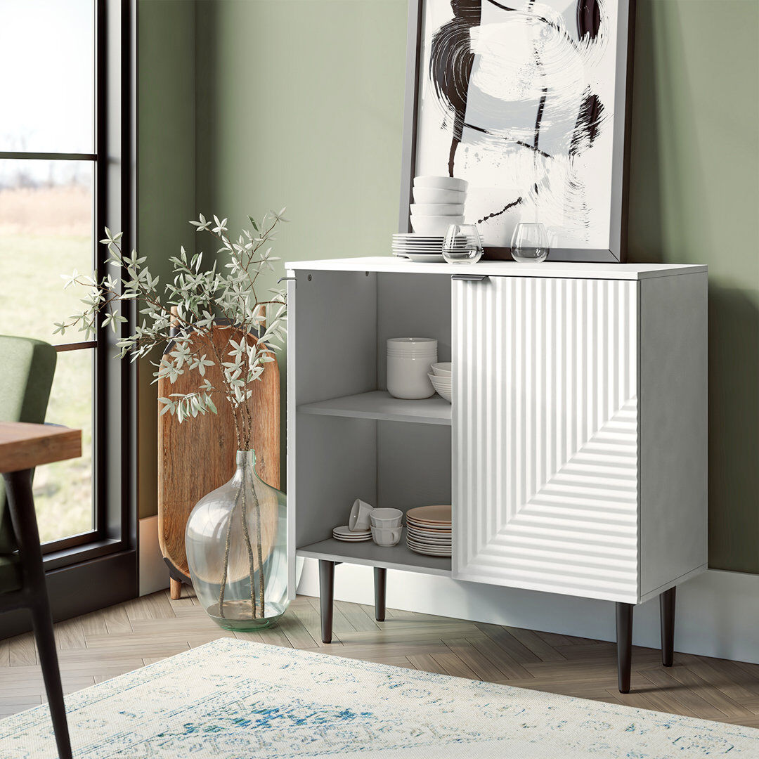 George Oliver Breithaup Accent Cabinet White 88.9cm H X 88.9cm W X 39.9cm D
