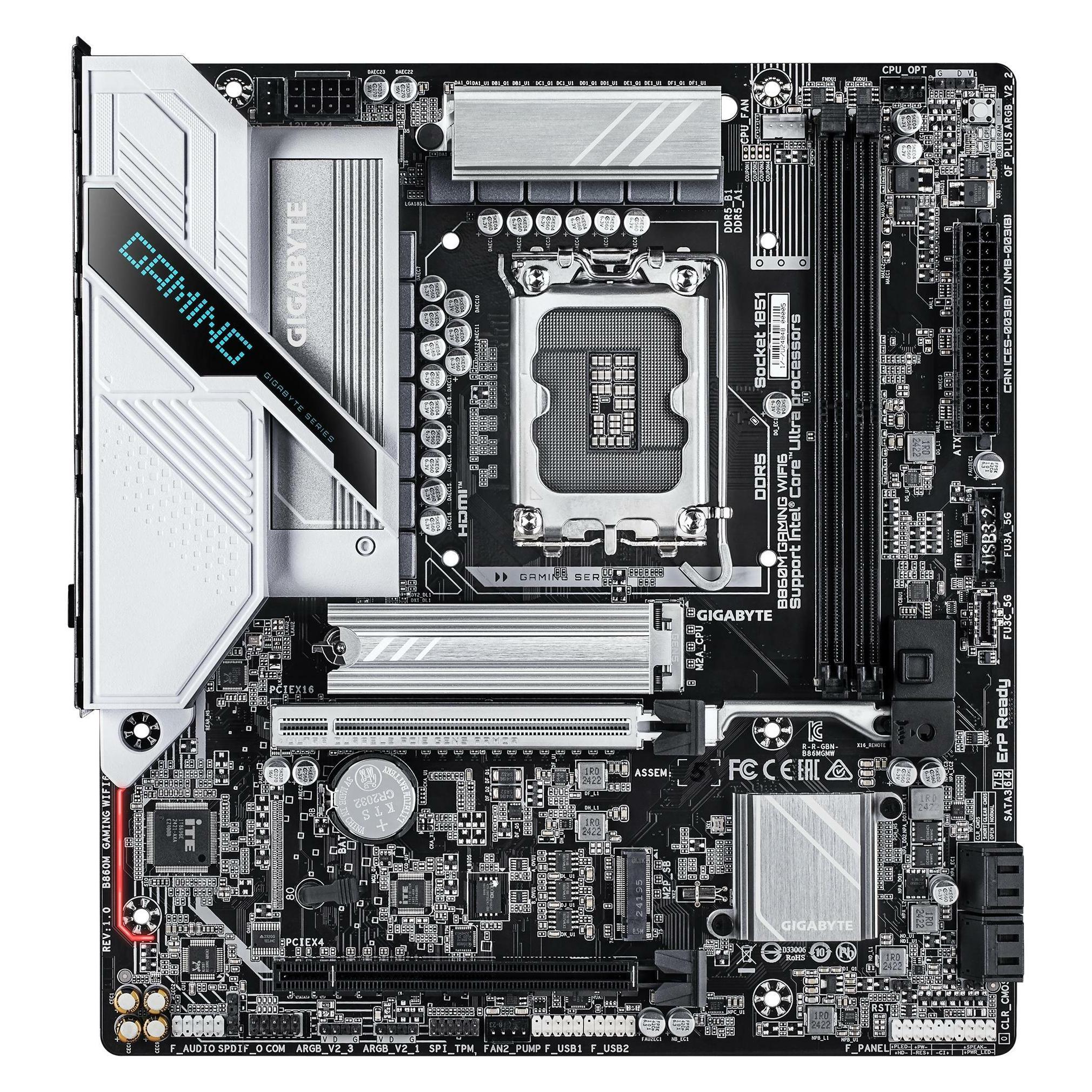 Gigabyte MB GBT Intel 1851 B860M GAMING WIFI6E (LGA 1851, Intel B860, mATX) (B860M GAMING WIFI6)