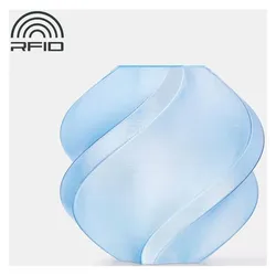 Bambu Lab - PETG Translucent Refill - Light Blue - 1.75mm (PETG, 1000 g, 1.75 mm), Filament, Blau, Transparent