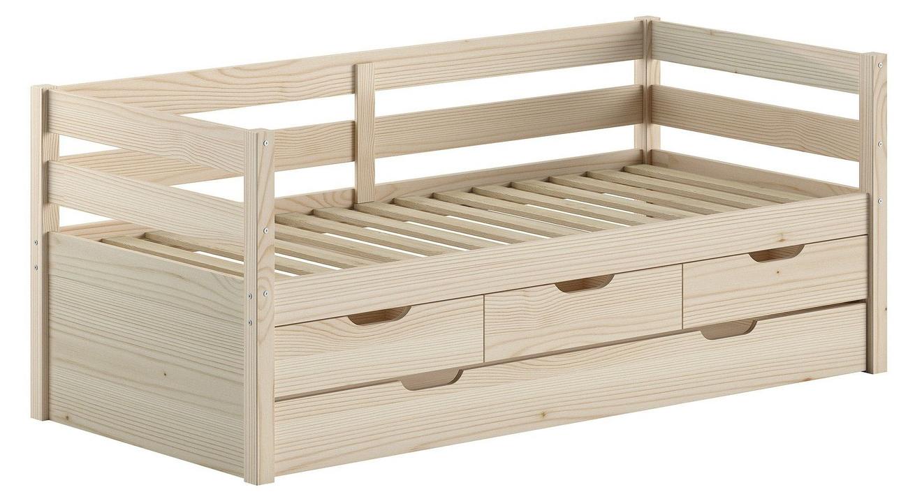 Vipack Hochbett Captain Margrit Bett 90 x 200 mit Stauraum