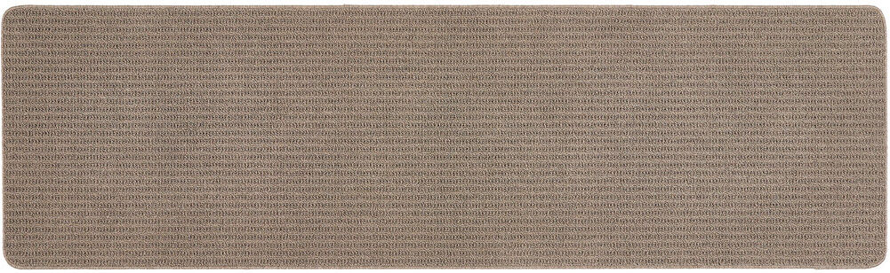 My Mat Sculptured Washable Waffle Texture Mink Rug Brown Runner 67 x 230cm