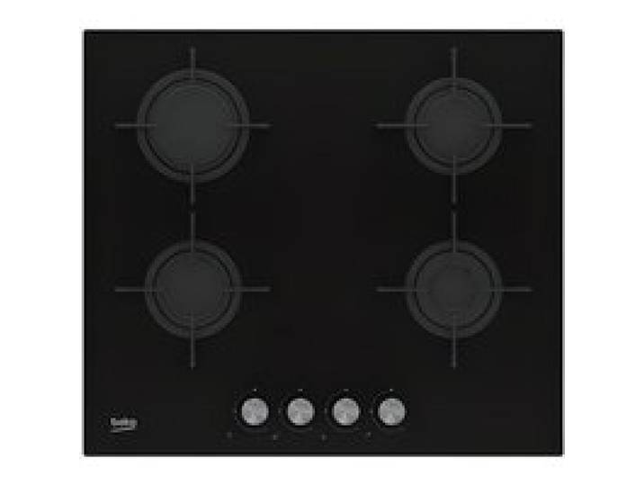 Beko HILG 64220 S Intégré Cuisinière à gaz Verre Noir Émaillé Rotatif