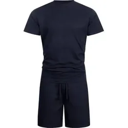 INDICODE Shorts & Shirt Set Comfy, Größe M in Blau Blau