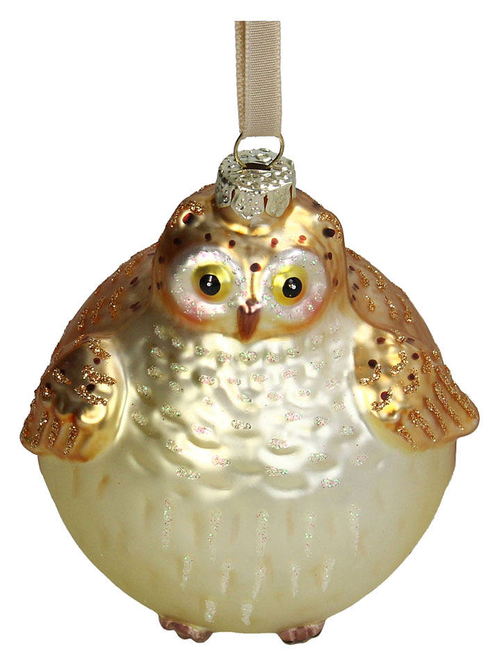 Kersten Baumschmuck "Owl" in Creme/ Gold - (H)10,2 cm - onesize