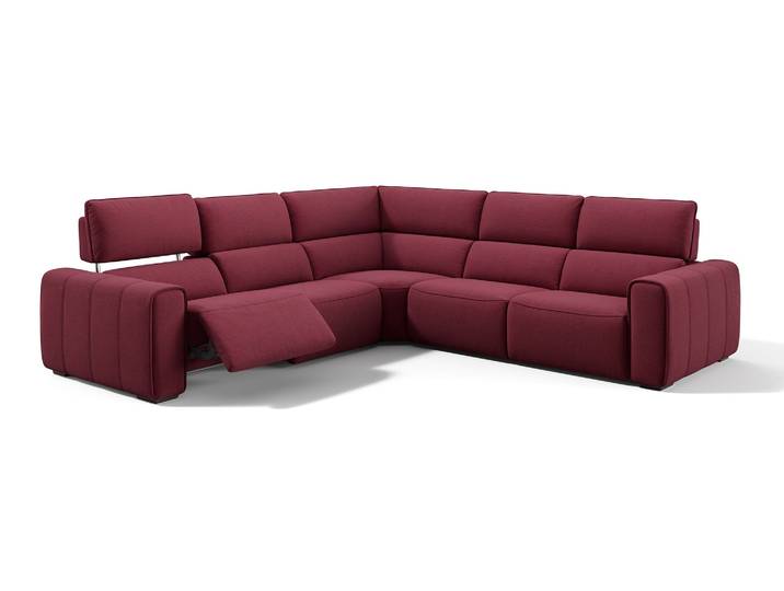 Stoff Wohnlandschaft MAROLA Ecksofa Sitzecke Polsterecke L-Form Couch
