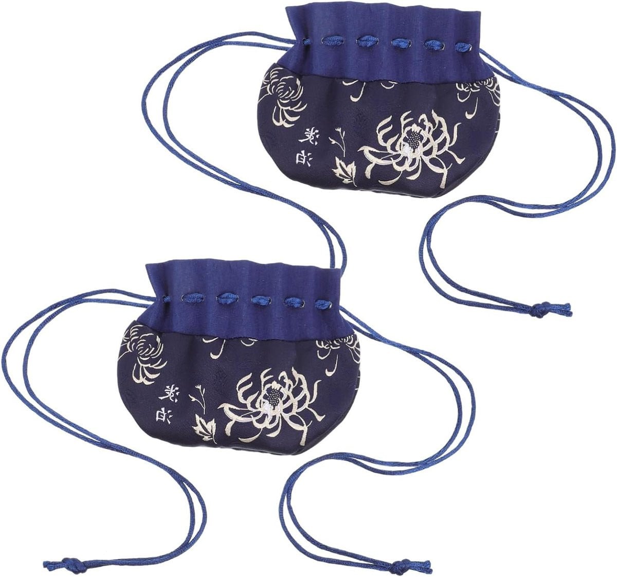 Set van 2 vintage Chinese stijl geurzakjes van brokaat voor het opbergen van sieraden
