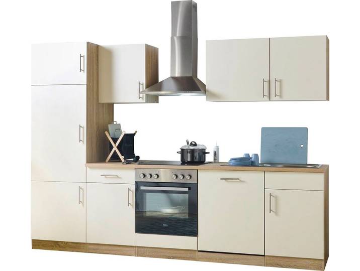 wiho Küchen Küche Kiel, mit E-Geräten, inkl. Geschirrspüler, Breite 280 cm
