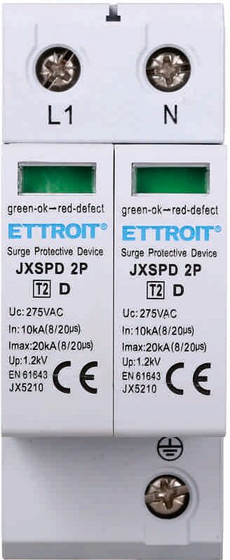 Ettroit Scaricatore Di Sovratensione 2p T2  Jx5210
