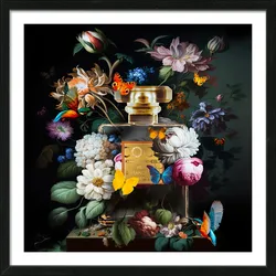 Gerahmtes Bild ESSENCES V (BHT 52,50x52,50x1,80 cm) - bunt - BHT 52,50x52,50x1,80 cm