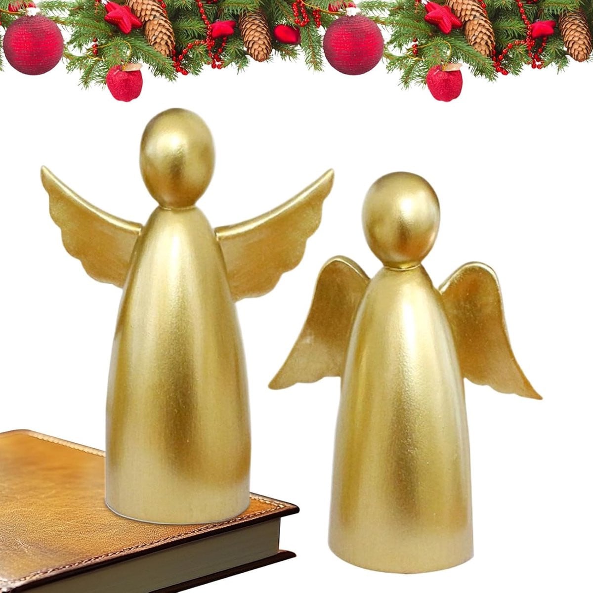 Set van 2 gouden engelen beelden voor decoratie
