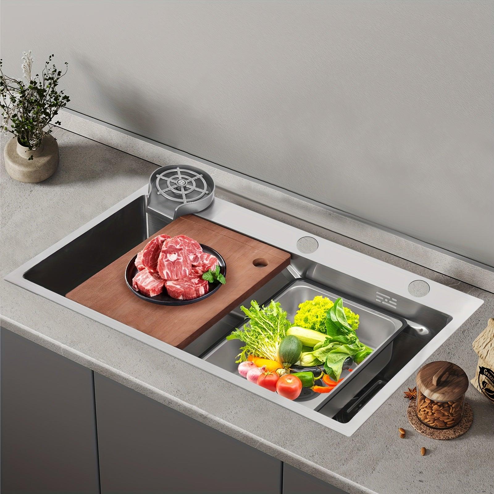 Spülbecken - Küchenspülbecken - Edelstahl-Waschbecken - Einbau-Spülbecken - Multifunktions-Spülbecken