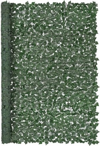 VEVOR Kunstmatige Klimop Privacy Fence, Groen, B/D/H: 244 x 1 x 183 cm