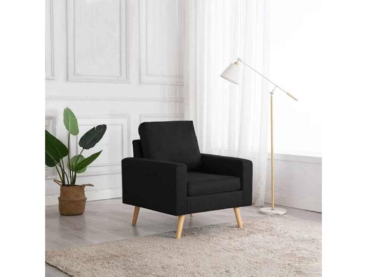 Bonne qualité - Fauteuil Noir Tissu LVL5549
