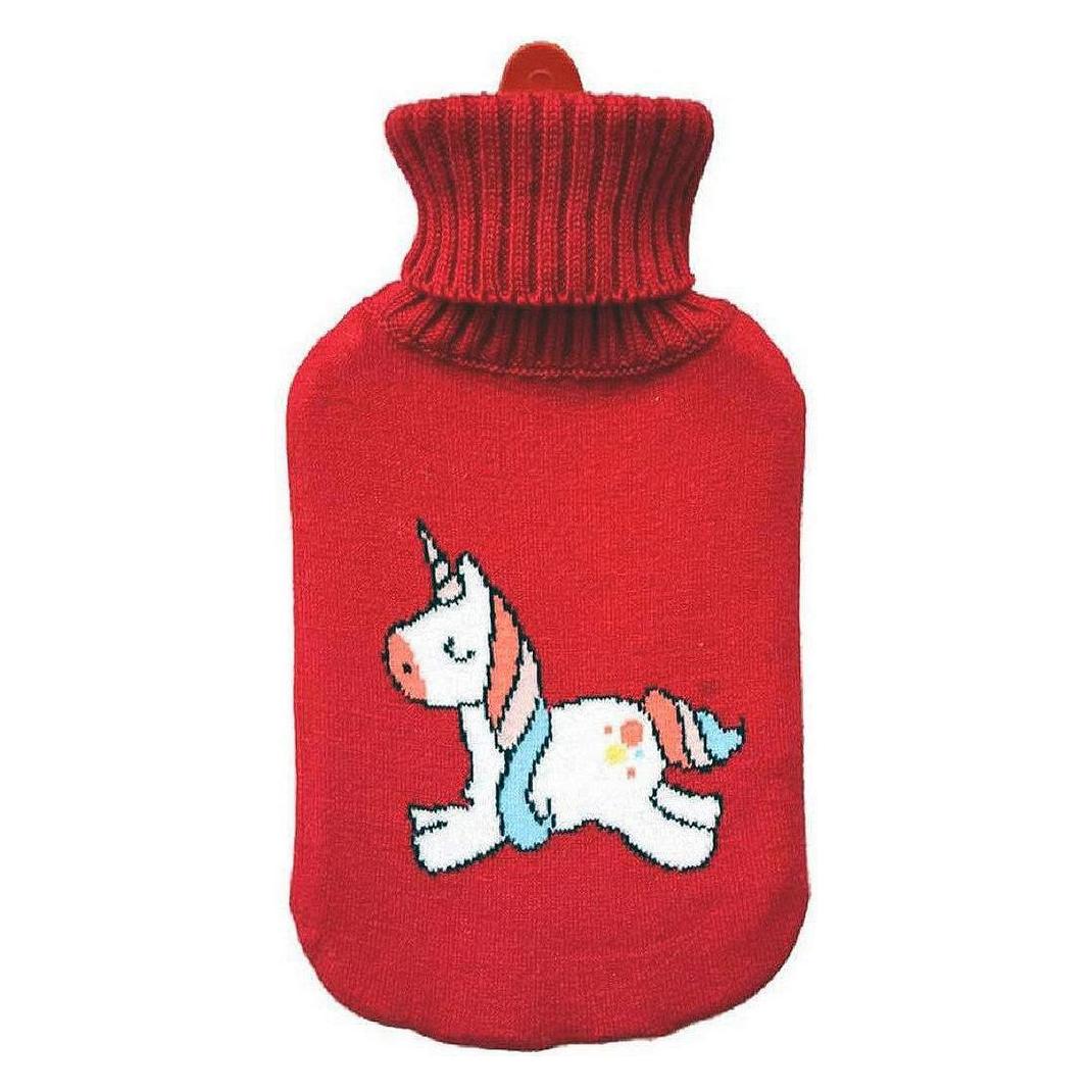 EDM Wärmflasche Rot 2 L (2 l, Bettflasche mit Bezug) (43031463)