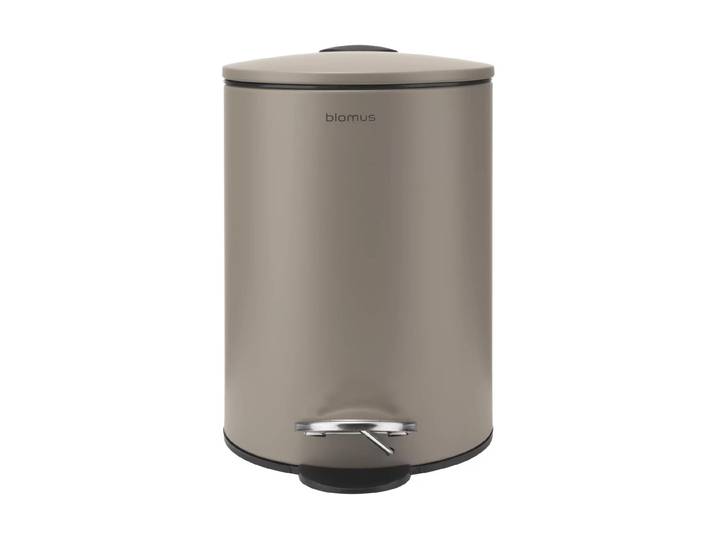 Mülleimer BLOMUS Tubo 3 l , grau (taupe), Mülleimer, Mülleimer