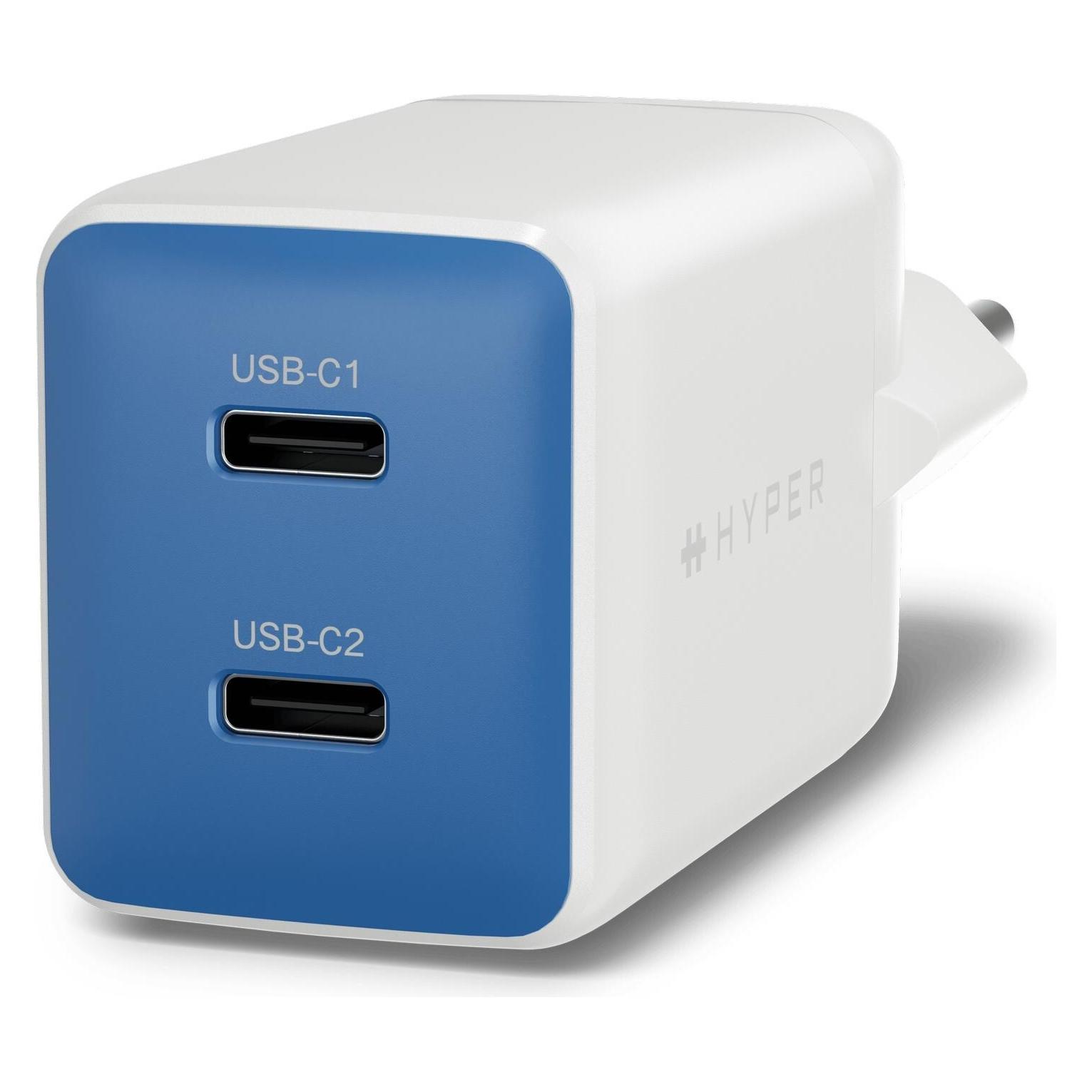 Targus Hyper HyperJuice Flex 45W GaN Charger - Blue (45 W, 2 Ports) (HJ1201BUEU)