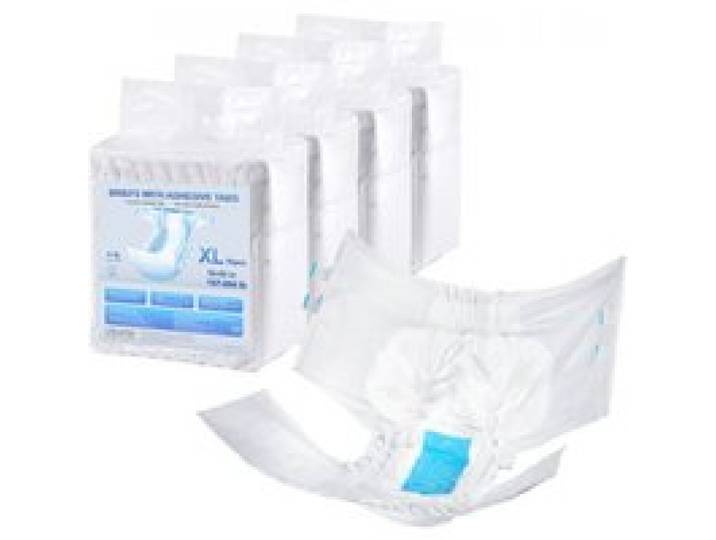 VEVOR Couche Adulte, Taille XL, Sous-vêtements de Protection d'Incontinence Jetables Absorbants Anti-fuite pour Hommes Femmes, avec Languette Adhésive, Indicateur Humidité, 40 Pièces (4 Paquets de 10)