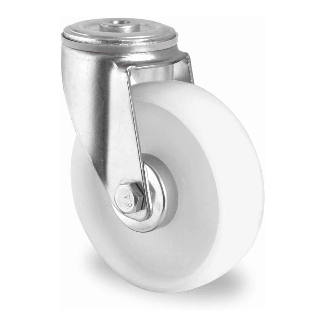CASCOO Rückenlochlenkrolle ø 160 mm Serie N0N0 Rollenlager (HPH98W0160N0N0R1W)
