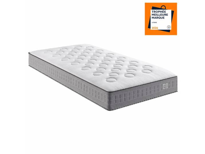 Matelas 90x190, ressort ensachés, ferme, h23
