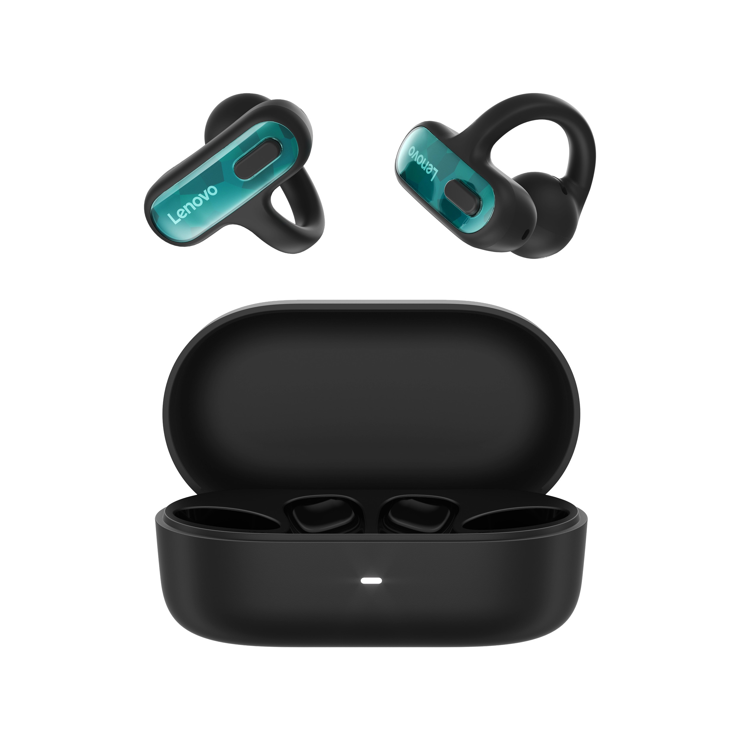 Lenovo Open-Ear Clip-on Earbuds X500 Headset kabellos (Bluetooth) Schwarz