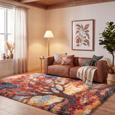 SAFAVIEH Gypsy Shag Kyla Abstract 2-inch Thick Rug