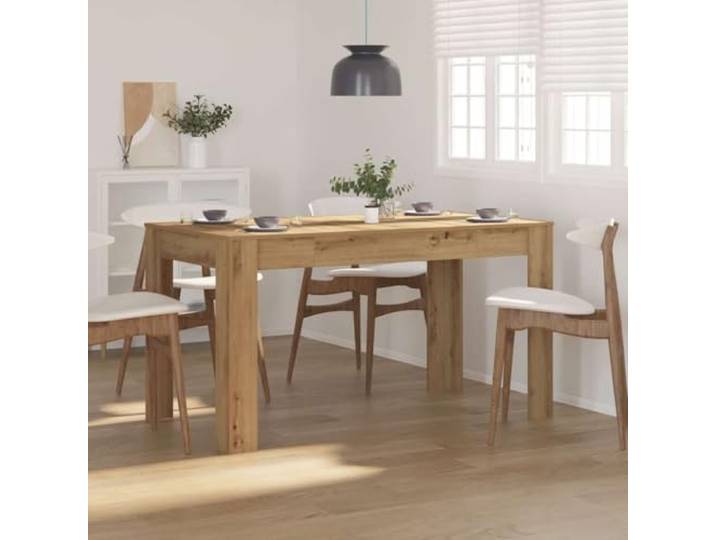 HEFZGDB Esstisch Artisan-Eiche 140x74,5x76 cm Holzwerkstoff Tischplatte für Esszimmer Küche Langlebig Stabil Feuchtigkeitsbeständig