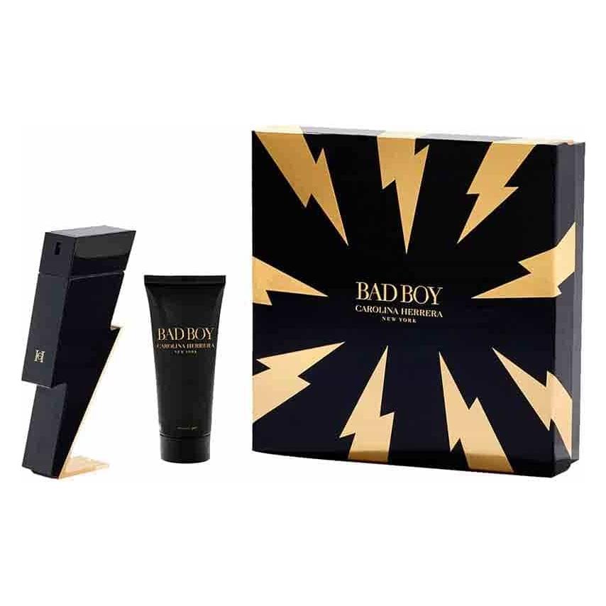 Carolina Herrera Bad Boy 2 Piece Gift Set: Eau De Toilette 100ml - Shower Gel 100ml (Körperpflegeset, Parfum Set) (65178938)