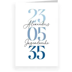 Dankeskarte Jugendweihe: Happy Day