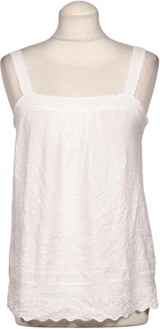 DtLM Dont Label Me Damen Bluse, Weiß, Gr. EU 40, Baumwolle - Second Hand