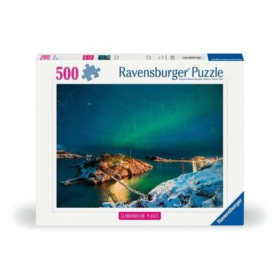 Erwachsenenpuzzle 500 Teile - Nordlichter in Tromsø, Norwegen